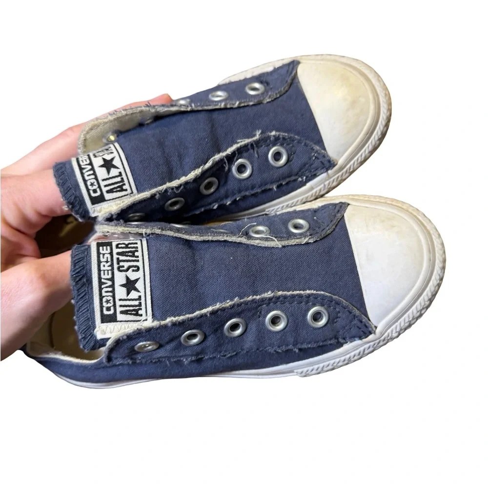 💙✨ Converse Chuck Taylor All Star Navy Slip-On Sneakers Youth 12‎ ✨💙